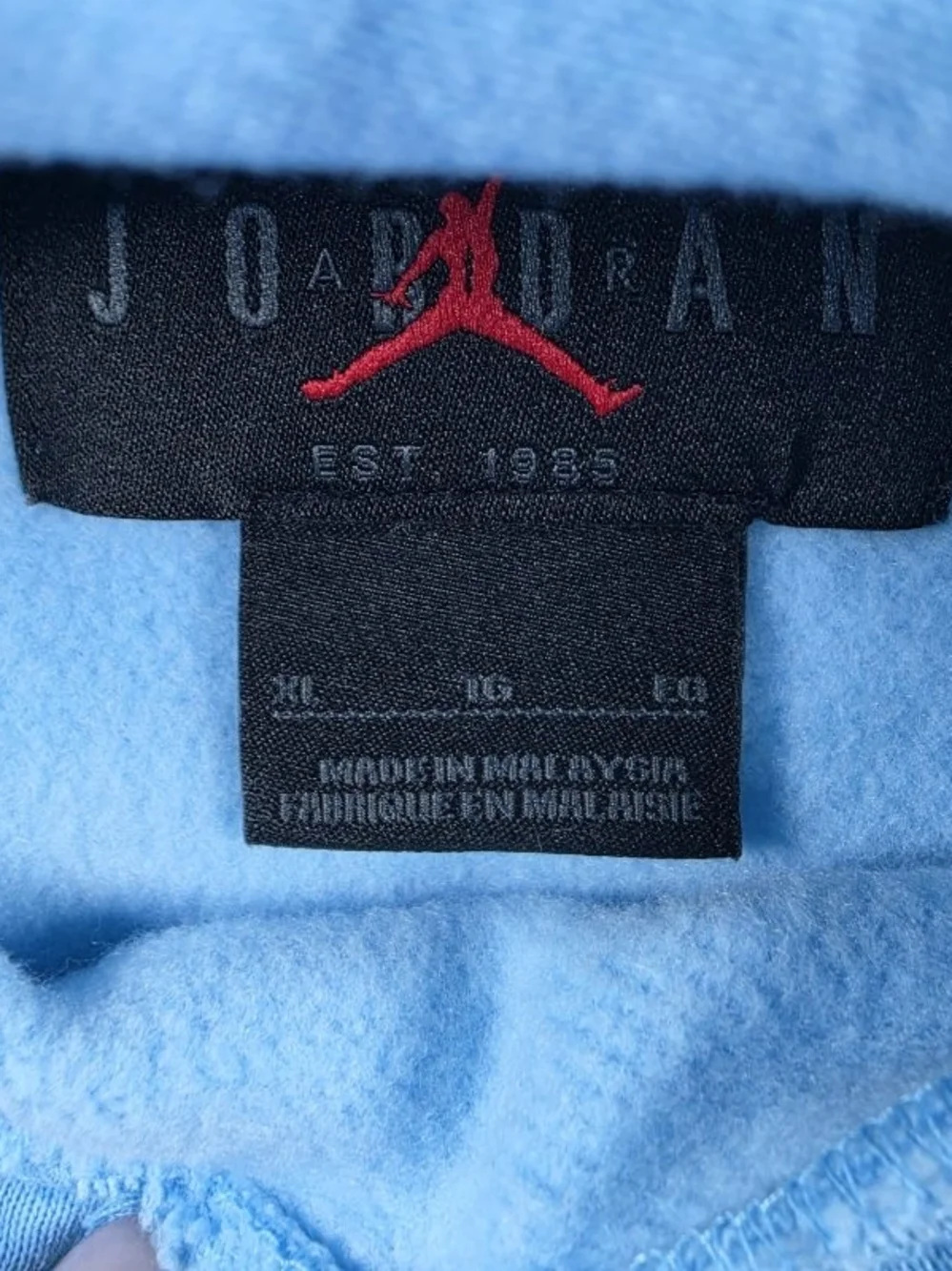 Nike Air Jordan Brooklyn Fleece Set Hoodie Sweat Pants Mens Blue Chill. XL/L - Picture 6 of 14